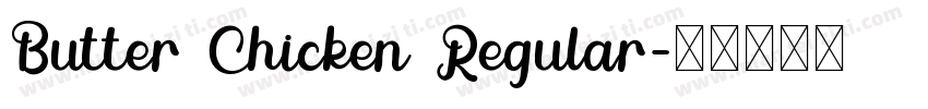 Butter Chicken Regular字体转换